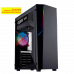 HPC P-02 ATX Case, (650W, 24 pin, 1x 8pin(4+4), 2x PCI-E 8pin(6+2), 2x IDE, 4x SATA, 12cm red fan), Acrylic left side panel, 1xUSB3.0, 2xUSB2.0 / HD Audio, Black